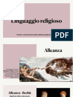 Linguaggio Religioso - Alleanza