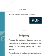 CHAPTER 6 Budgeterary and Bedgeterey Control