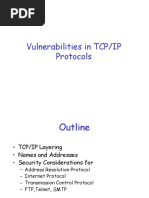 Vulnerabilities in TCP/IP Protocols