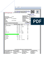 Blood Complete Examination: Hide Header & Footer Print Group On Single Page