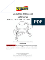 Manual Betoneira BTA