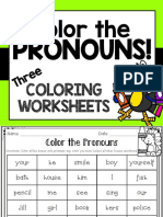 Color The: Pronouns!
