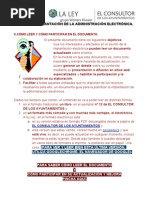 El Plan implantación administración electrónica.