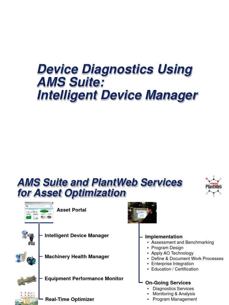 AMS Suite Device Diagnostics Overview | PDF | Sensor | Valve