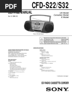 Service Manual: CFD-S22/S32