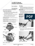 65R-C & 65R-TC Manual Pipe Threader Instructions: Threading