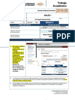 Ta Inglés I 2019 2b m2 Sección 02