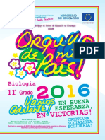 Biologia 11mo Grado 2016 Nicaragua PDF