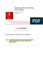 Notes From "Summary of The 10X Rule by Grant Cardone"