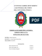 PROYECTO DE VERIFICACION ESPECIFICA INTERNA IVA-CF DUPLICIDAD DE FACTURA Ori