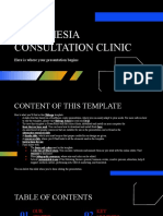 Anesthesia Consultation Clinic