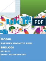 Kisi-Kisi Diagnosa Kognitif Kelas Awal Xi Biologi