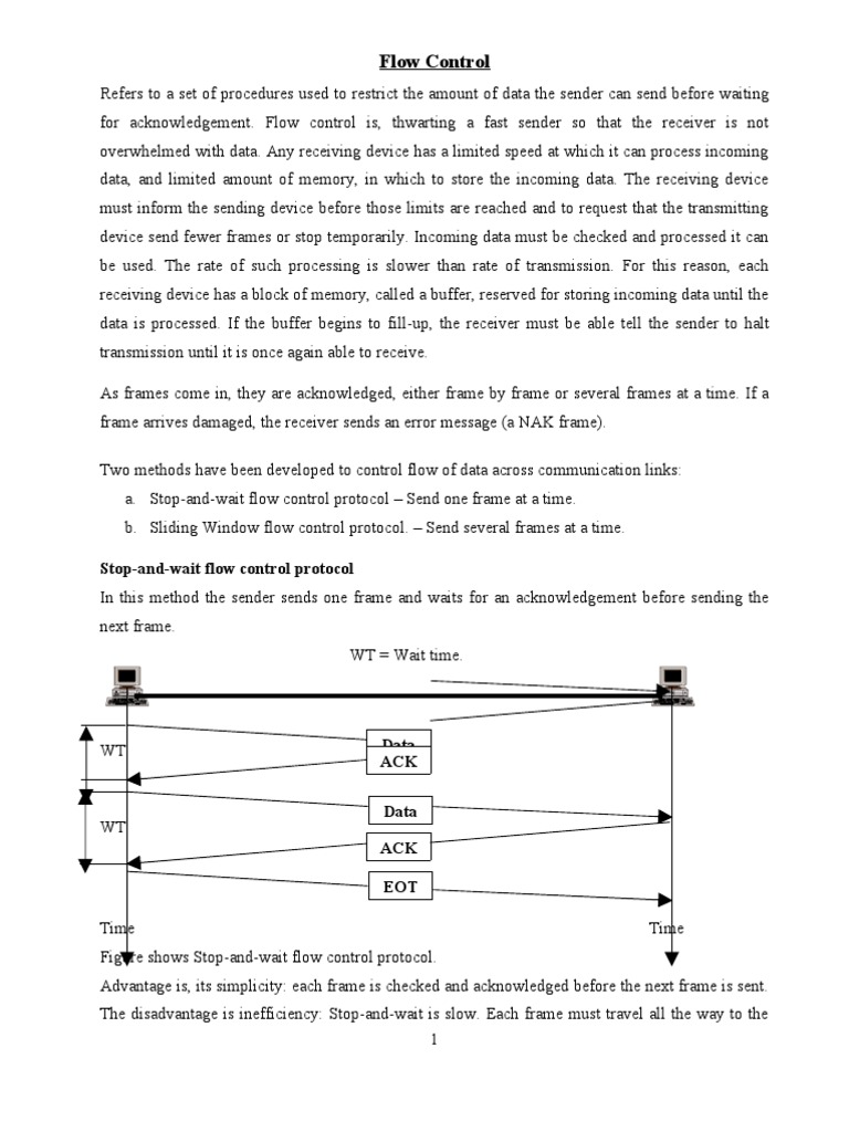 Flow Control-Error Control | PDF | Transmission Control Protocol ...