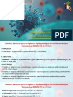 Directiva Sanitaria para La Vigilancia Epidemiológica de La Enfermedad Por Coronavirus (COVID-19) en El Perú