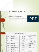 Conversión de Unidades Ejercicios