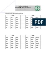 Irregular verbs list for English students