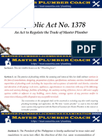 Republic Act No. 1378 Plumbing Law - PageNumbers