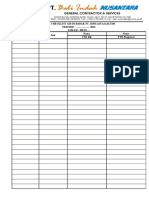 Form Checklist Pengisian Air