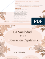 Sociedad y Educacion Capitalista