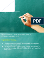 Phase Diagram: Development of Microstructure