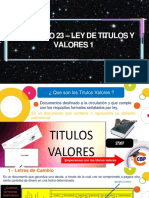 Ley de Titulos y Valores