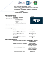 Leadership Colloquium Sample Draft of Programme