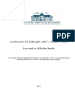 Gazdaság-És Társadalomtudományi Kar Szervezeti És Működési Rendje