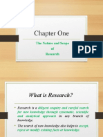 Chapter 1 - The Nature and Scope of Research
