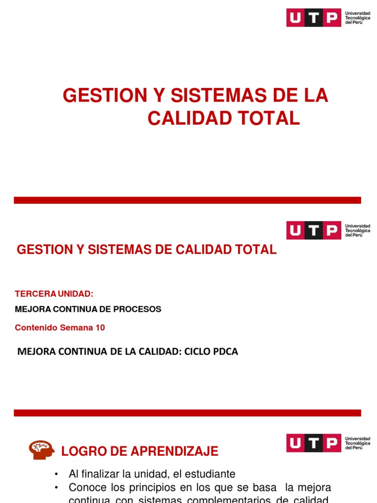 S10 .s10 Material Mejora Continua de La Calidad El Ciclo PDCA | PDF ...