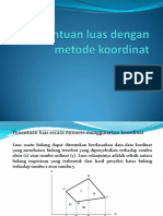 Penentuan Luas Dengan Metode Koordinat