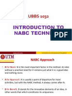 UBBS 1032: Introduction To Nabc Technique