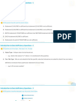 Introduction To Data Sufficiency Questions Summary