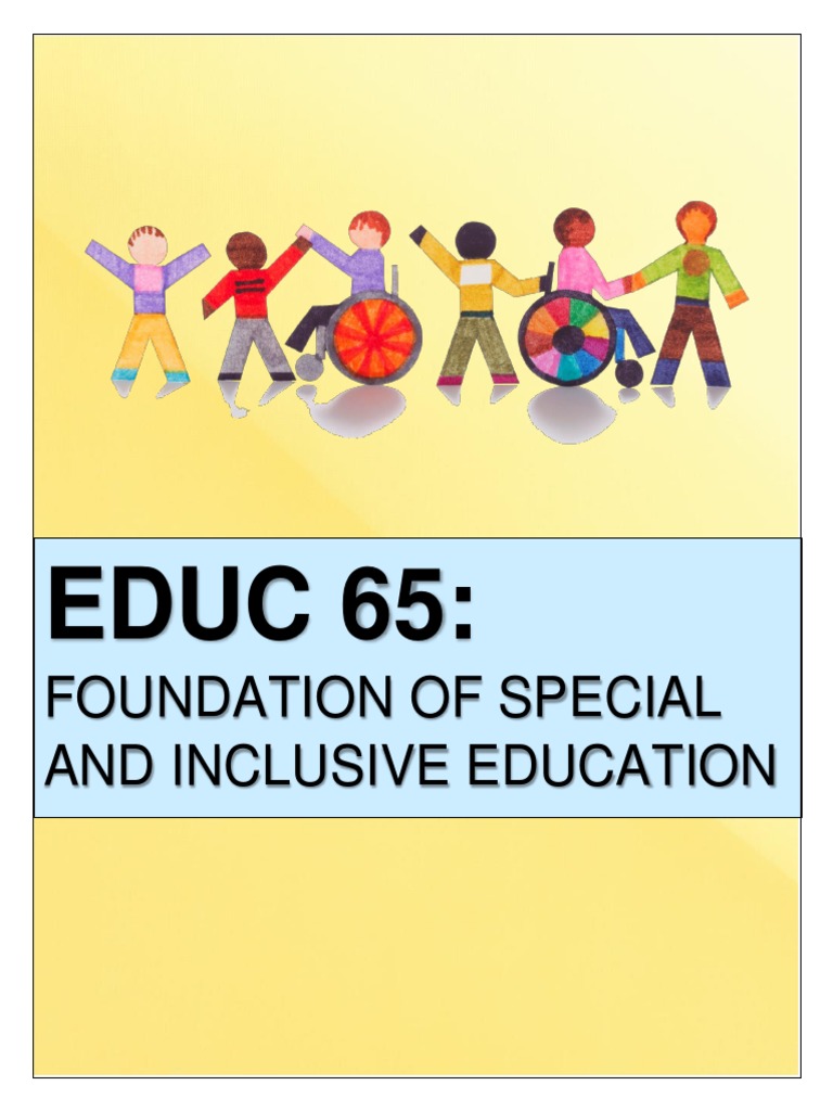Foundations of Inclusive Education Module | PDF | Intellectual ...