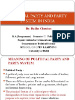 Political Party and Party System