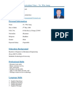 CV - Mechanical Engineer with 8+ years experience