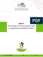 ED-P1 Licensing and Competency Authorization - Issue1 KM