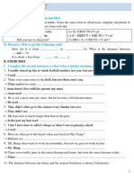 Unit 7 TRAFFIC Grammar and Exercises