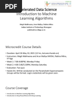 Accelerated Data Science Introduction To Machine Learning Algorithms