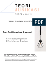 Teori Komunikasi Organisasi