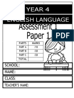 Assessment 1 Paper 1: Year 4 English Language