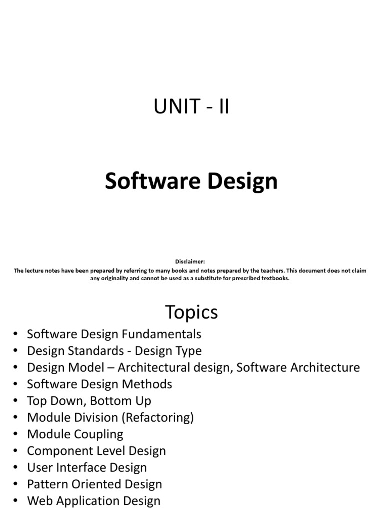 Software Design Fundamentals and Techniques | PDF | Component Based ...