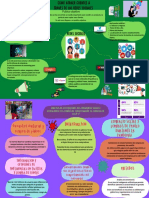 Mapa Mental Diagrama de Lluvia de Ideas Con Formas Orgánicas Marrón