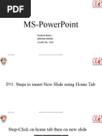 MS-PowerPoint Practical File Format BBA 111 & BCOM 111