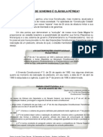 A Forma de Governo É Cláusula Pétrea?