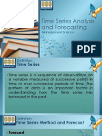 Topic 5 Time Series and Forecasting