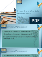 Topic 6 Inventory Models