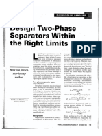 Design Two-Phase Separators Within The Right Limits