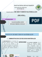 Gestión de recursos materiales UNMSM