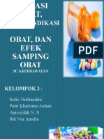 INDIKASI, Kontraindikasi, Efek Obat Kelompok 3