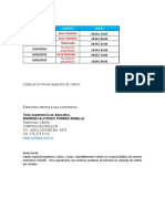 Programación de Carbón Ambos Clientes